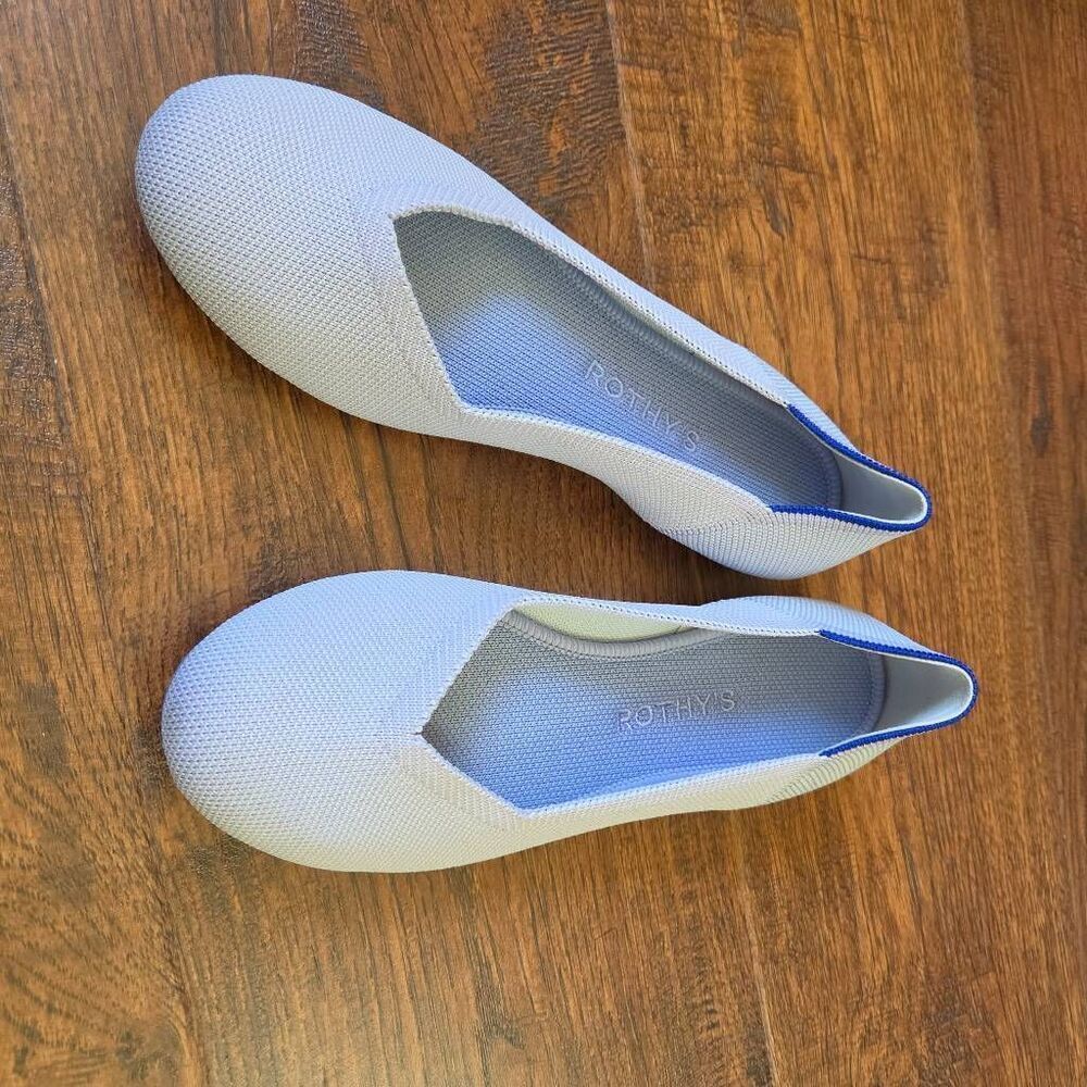 Rothy's Baby Blue Flats